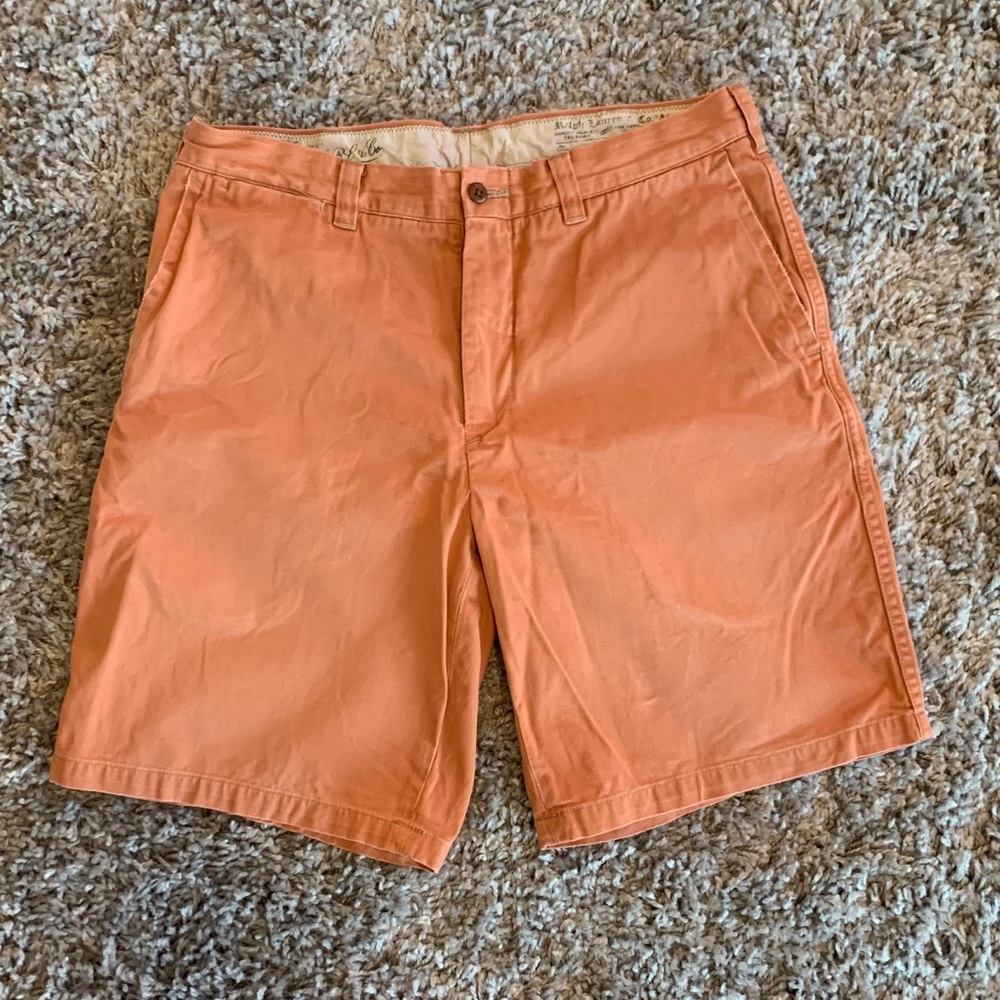Vintage Rugby Ralph Lauren Orange Chino Shorts